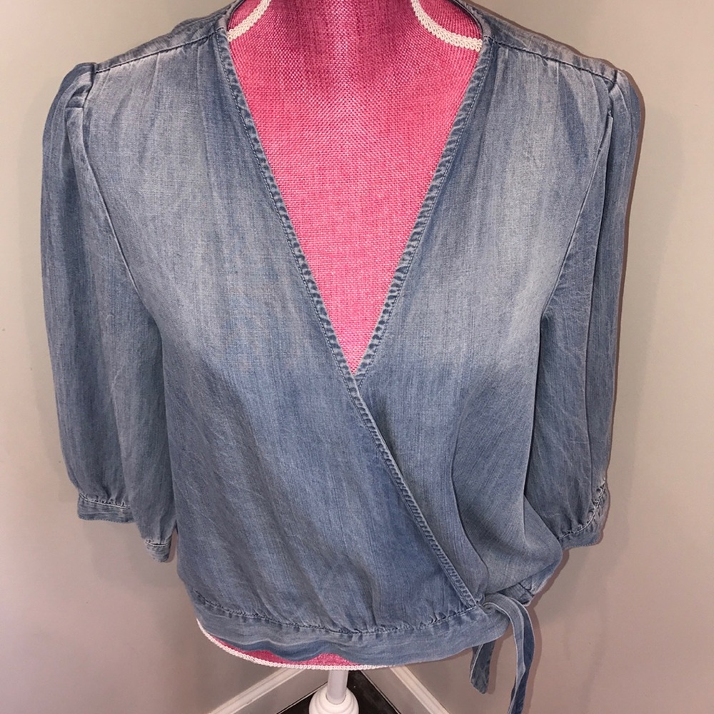 Velvet Heart Fade Out Blue 100% Tencel Top Size S